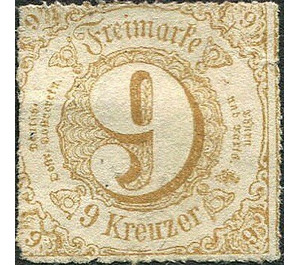 Numeral in circle - Germany / Old German States / Thurn und Taxis 1865 - 9