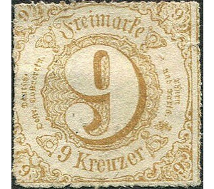 Numeral in circle - Germany / Old German States / Thurn und Taxis 1865 - 9