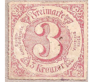 Numeral in Circle - Germany / Old German States / Thurn und Taxis 1866 - 3