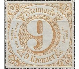 Numeral in Circle - Germany / Old German States / Thurn und Taxis 1866 - 9