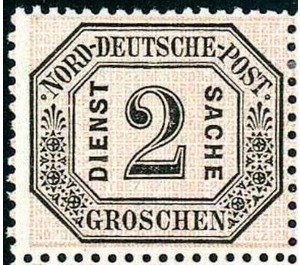 Numeral in frame - Germany / Old German States / North German Confederation 1870 - 2