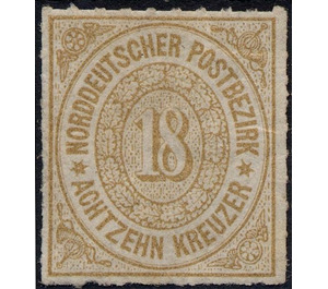 Numeral in oval - Germany / Old German States / North German Confederation 1868 - 18