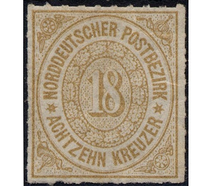 Numeral in oval - Germany / Old German States / North German Confederation 1868 - 18