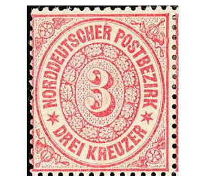 Numeral in oval - Germany / Old German States / North German Confederation 1869 - 3