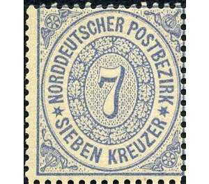 Numeral in oval - Germany / Old German States / North German Confederation 1869 - 7