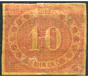 Numeral in oval - Germany / Prussia 1866 - 10