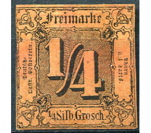 Numeral in square - Germany / Old German States / Thurn und Taxis 1854