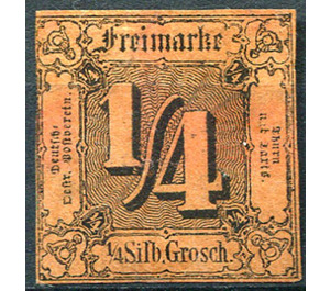 Numeral in square - Germany / Old German States / Thurn und Taxis 1854