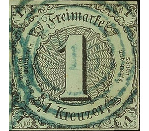 Numeral in square - Germany / Old German States / Thurn und Taxis 1856 - 1