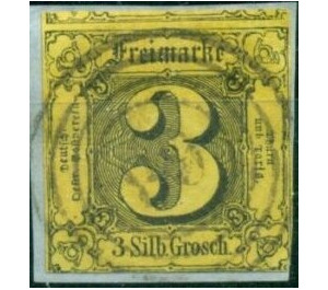 Numeral in square - Germany / Old German States / Thurn und Taxis 1858 - 3