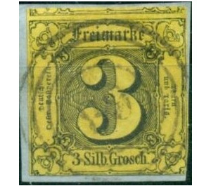 Numeral in square - Germany / Old German States / Thurn und Taxis 1858 - 3