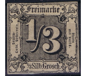 Numeral in square - Germany / Old German States / Thurn und Taxis 1858