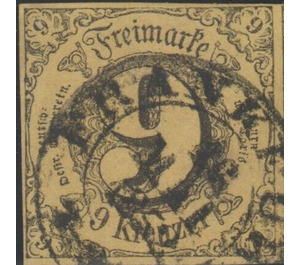 Numeral in square - Germany / Old German States / Thurn und Taxis 1858 - 9