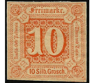 Numeral in square - Germany / Old German States / Thurn und Taxis 1859 - 10