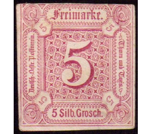 Numeral in square - Germany / Old German States / Thurn und Taxis 1859 - 5