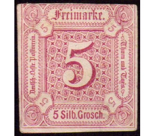 Numeral in square - Germany / Old German States / Thurn und Taxis 1859 - 5