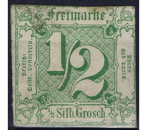 Numeral in square - Germany / Old German States / Thurn und Taxis 1859