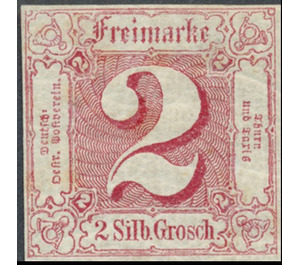 Numeral in square - Germany / Old German States / Thurn und Taxis 1861 - 2