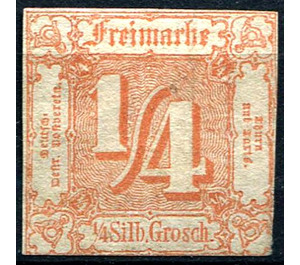 Numeral in square - Germany / Old German States / Thurn und Taxis 1861