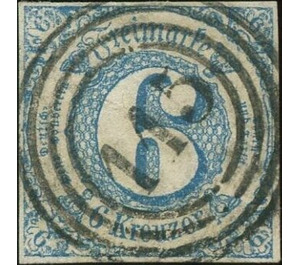 Numeral in square - Germany / Old German States / Thurn und Taxis 1862 - 6