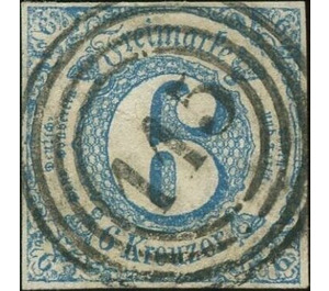 Numeral in square - Germany / Old German States / Thurn und Taxis 1862 - 6