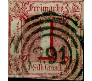 Numeral in square - Germany / Old German States / Thurn und Taxis 1863 - 1