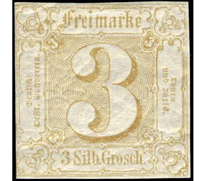 Numeral in square - Germany / Old German States / Thurn und Taxis 1863 - 3