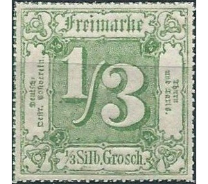 Numeral in square - Germany / Old German States / Thurn und Taxis 1863