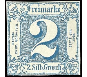 Numeral in square - Germany / Old German States / Thurn und Taxis 1864 - 2