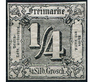 Numeral in square - Germany / Old German States / Thurn und Taxis 1864