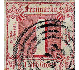 Numeral in square - Germany / Old German States / Thurn und Taxis 1865 - 1