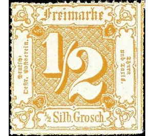 Numeral in square - Germany / Old German States / Thurn und Taxis 1865