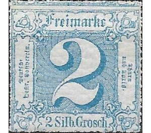 Numeral in square - Germany / Old German States / Thurn und Taxis 1865 - 2