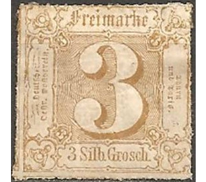 Numeral in square - Germany / Old German States / Thurn und Taxis 1865 - 3