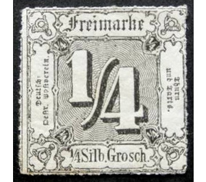 Numeral in square - Germany / Old German States / Thurn und Taxis 1865