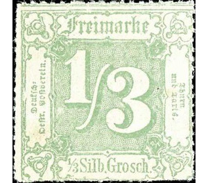 Numeral in square - Germany / Old German States / Thurn und Taxis 1865