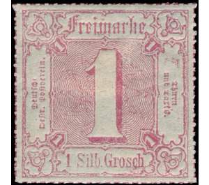 Numeral in square - Germany / Old German States / Thurn und Taxis 1866 - 1