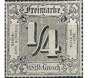Numeral in square - Germany / Old German States / Thurn und Taxis 1866