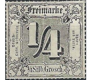 Numeral in square - Germany / Old German States / Thurn und Taxis 1866