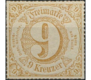 Numeral in square - Germany / Old German States / Thurn und Taxis 1866 - 9