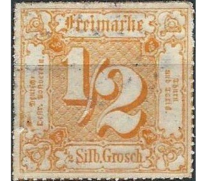 Numeral in square - Germany / Old German States / Thurn und Taxis 1866