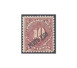 Numeral of value - Caribbean / Puerto Rico 1899 - 10