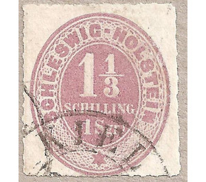 Numerals - Germany / Old German States / Schleswig Holstein & Lauenburg 1864