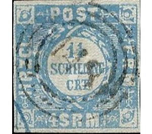 Numerals - Germany / Old German States / Schleswig Holstein & Lauenburg 1864