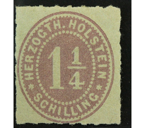 Numerals - Germany / Old German States / Schleswig Holstein & Lauenburg 1865