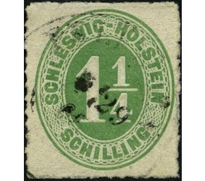 Numerals - Germany / Old German States / Schleswig Holstein & Lauenburg 1865