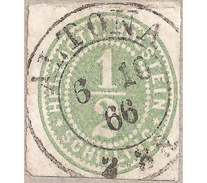 Numerals - Germany / Old German States / Schleswig Holstein & Lauenburg 1865