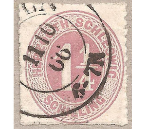 Numerals - Germany / Old German States / Schleswig Holstein & Lauenburg 1865