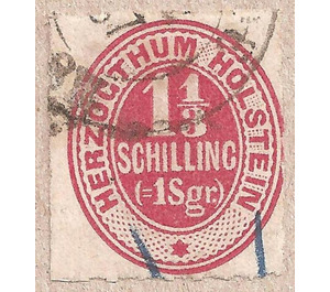 Numerals - Germany / Old German States / Schleswig Holstein & Lauenburg 1865