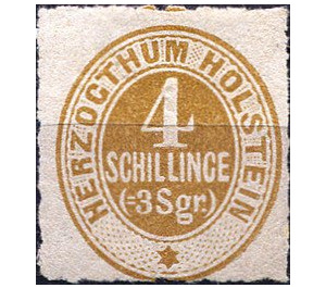 Numerals - Germany / Old German States / Schleswig Holstein & Lauenburg 1865 - 4